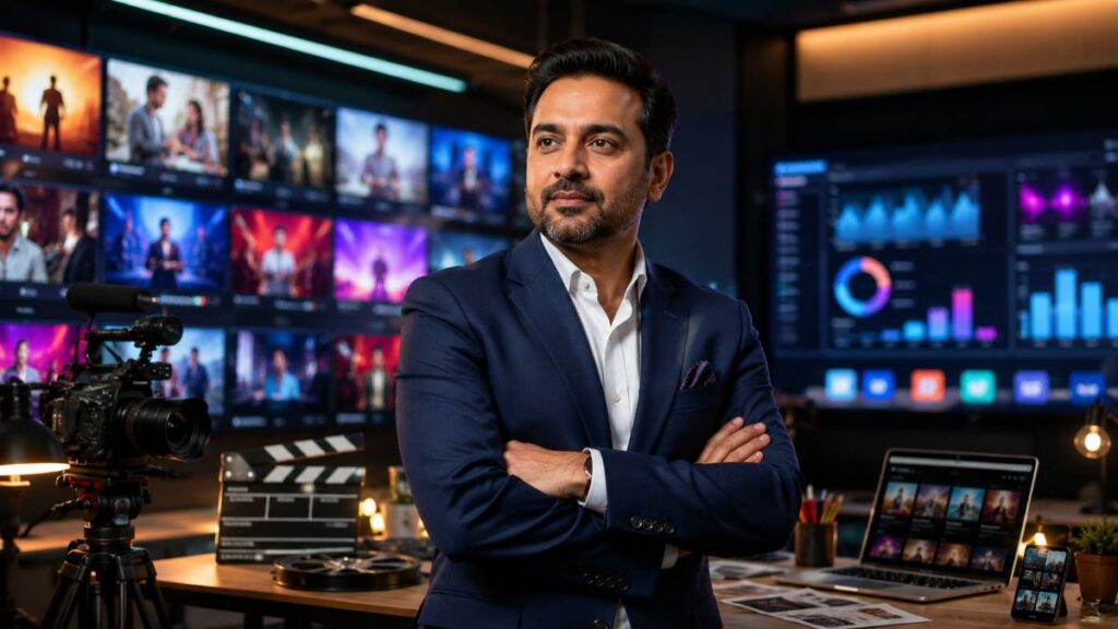 Sajid Qureshi and Bazzzooka digital entertainment platform logo and branding